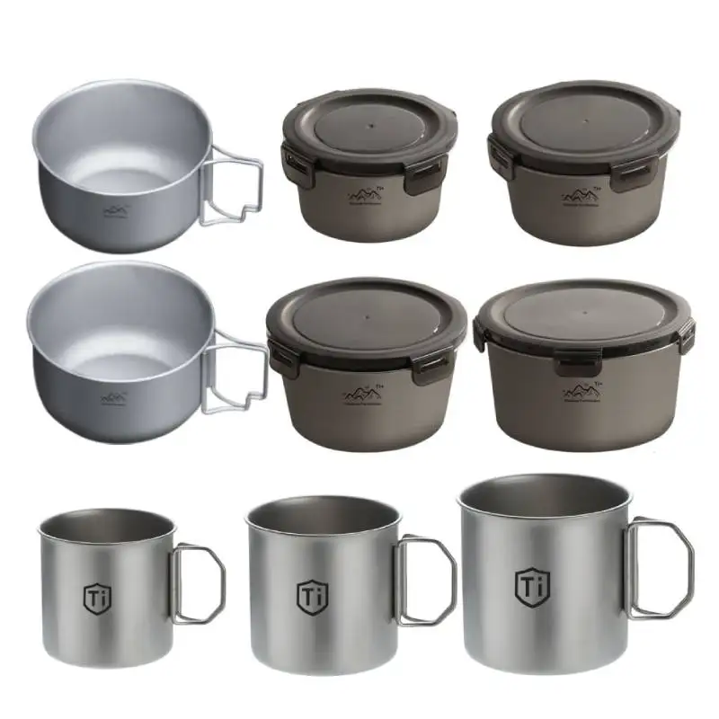 Camping Cooking Kit Box - Backpacking Camping Cookware Mini Picnic Camping