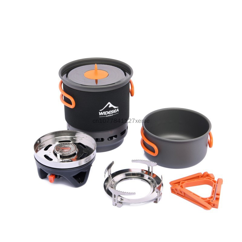 Camping Cooking No Gas - Camping Cooking System with Heat Exchanger