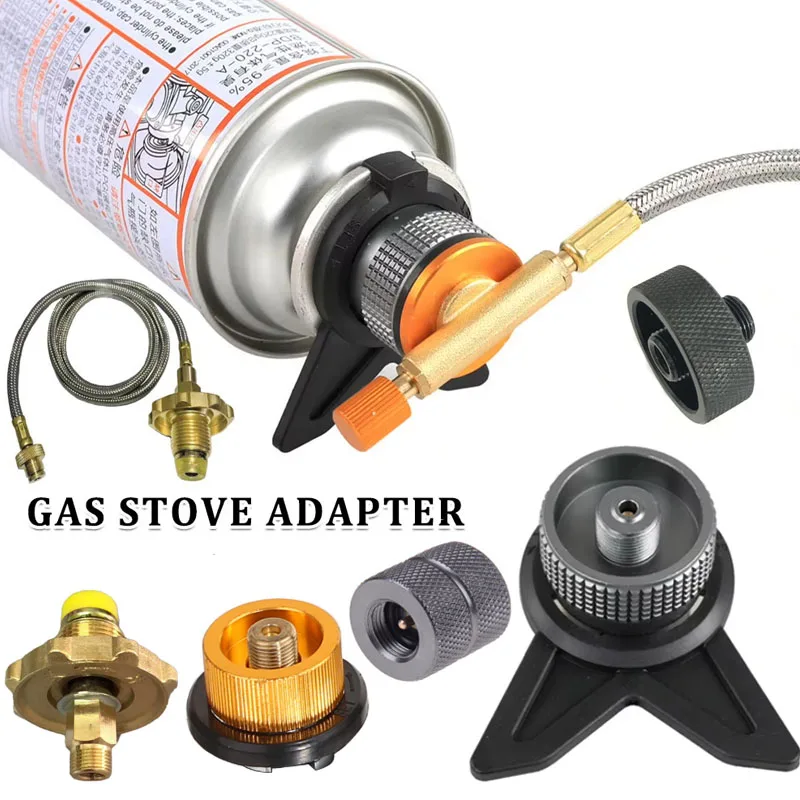 Camping Cooking With Gas - Butane Canister Adapter Outdoor Camping Gas