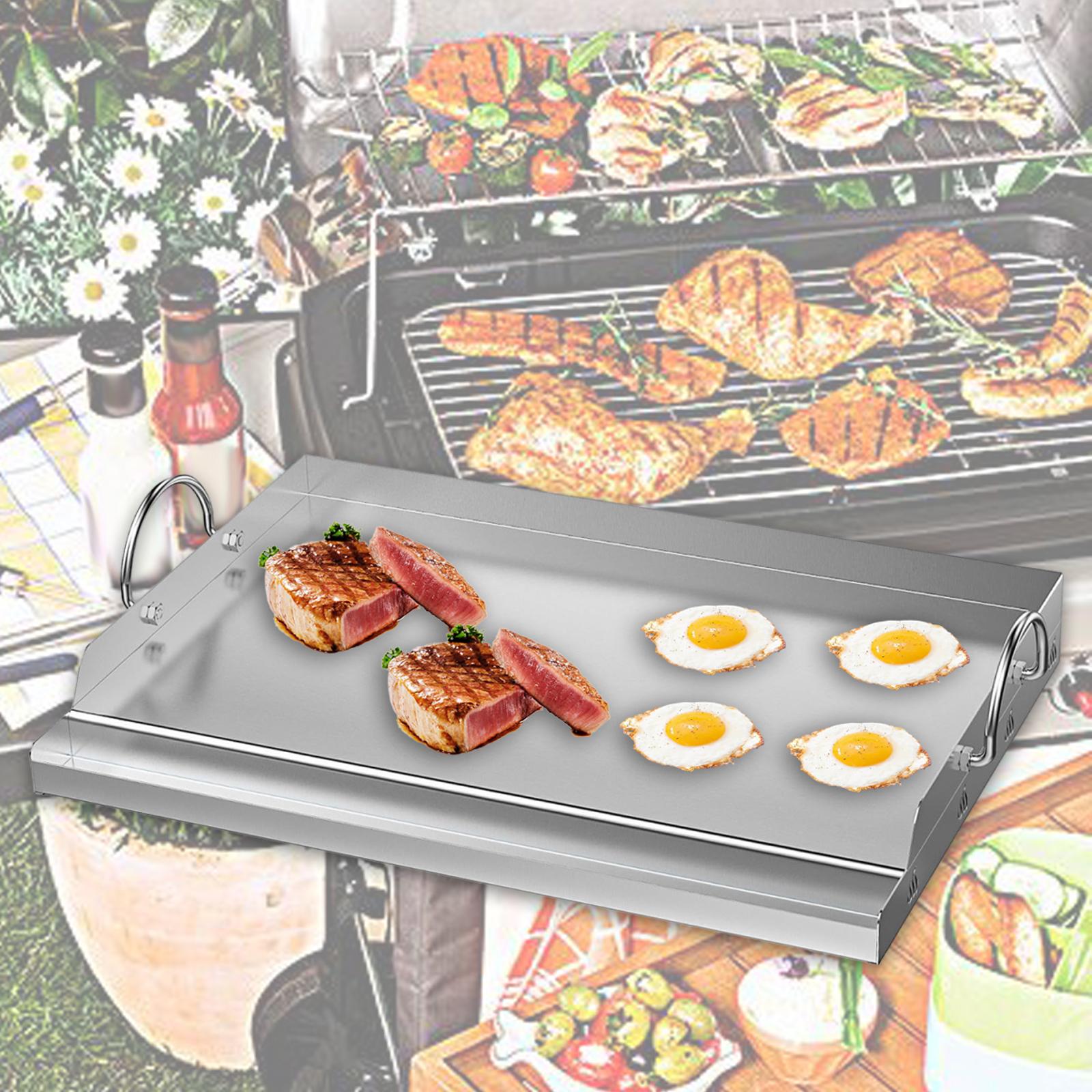 Camping Cooking Hot Plate - Stainless Steel Cooking Griddle BBQ Tools