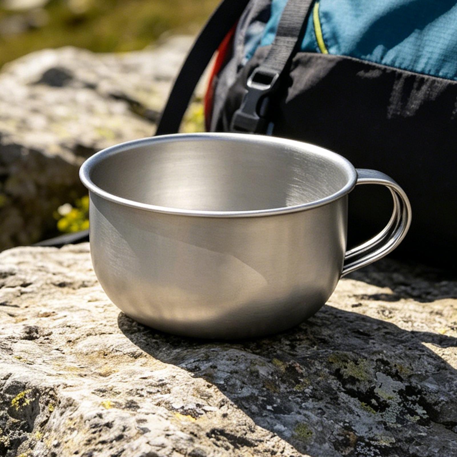 Camping Outdoor Cooking Equipment - 220ml Camping Mug With Handle Tourist