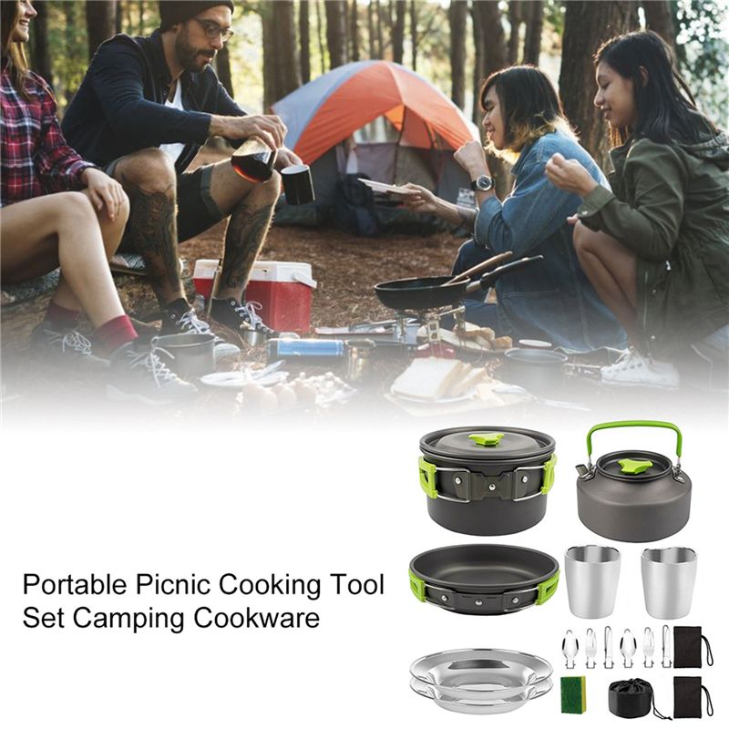 【BUYERS】Camping Cookware Porta - Camping Outdoor Cooking Equipment ulasan dan harga