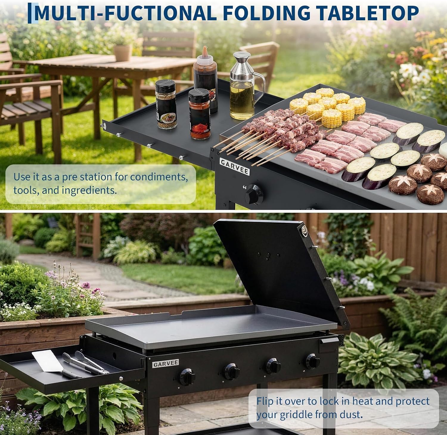 Tacleekii 36 Inch Flat Top Gri - Camping Cooking Top ulasan dan harga