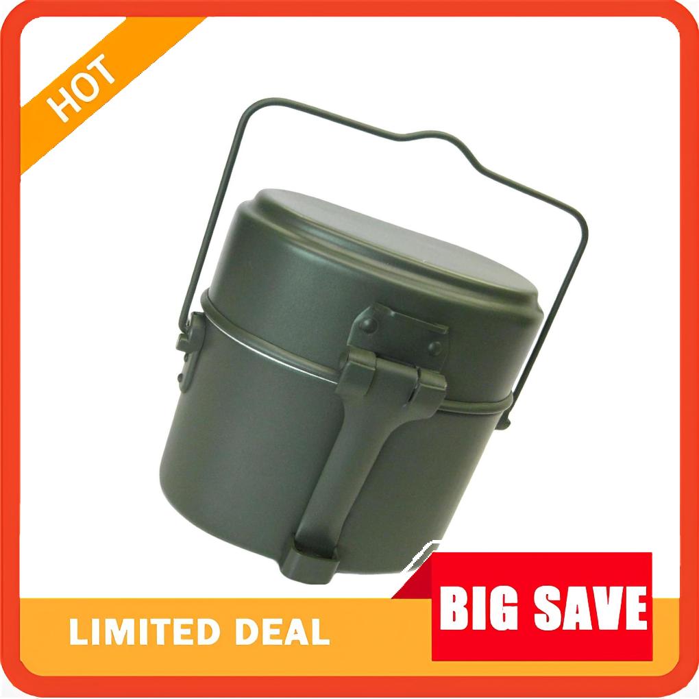 3Pcs/Set Lunch Box Aluminum Po - Camping Cooking Kit Box ulasan dan harga