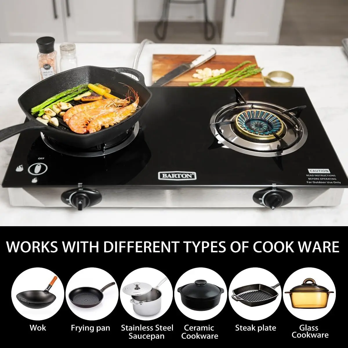 2 Burner Propane Gas Stove, 25 - Camping Cooking Top ulasan dan harga
