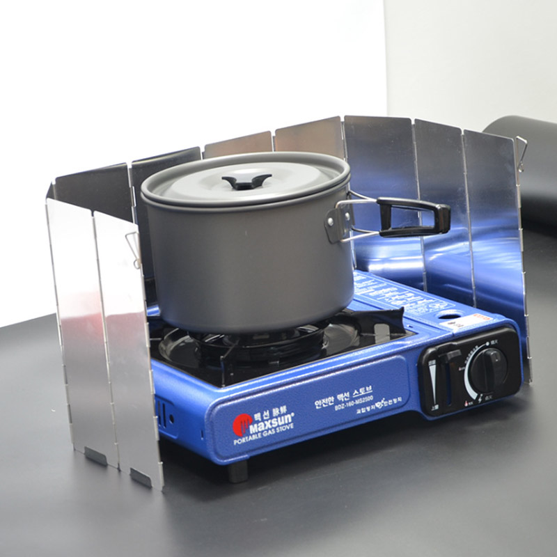 9 Plates Gas Stove Wind Shield - Camping Cooking No Gas ulasan dan harga