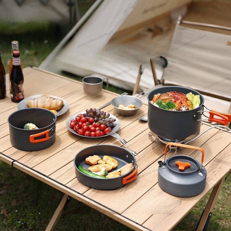 For Outdoor Camping Cookware 4 - Camping Cooking Set For 4 ulasan dan harga