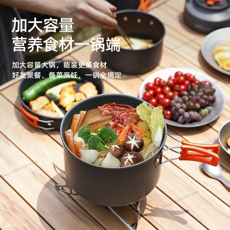 For Outdoor Camping Cookware 4 - Camping Cooking Set For 4 ulasan dan harga