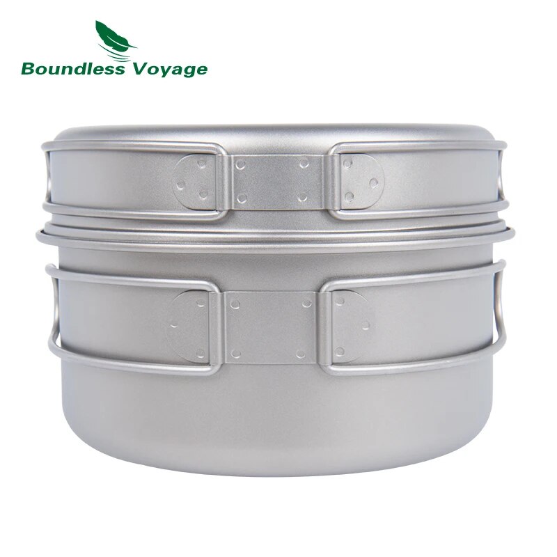 Boundless Voyage Titanium Pot  - Camping Cooking Set For 4 ulasan dan harga