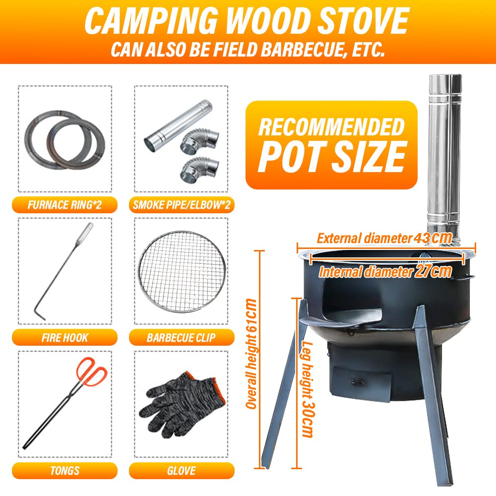 43cm Portable Detachable Outdo - Camping Cooking Hot Plate ulasan dan harga