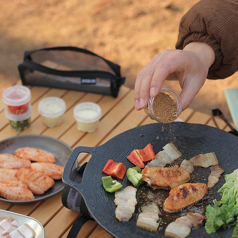 Outdoor Seasoning Bottle Set,  - Camping Cooking Kit Box ulasan dan harga