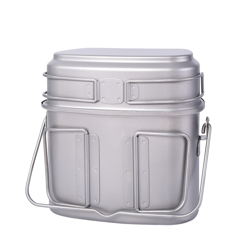 1.5L Outdoor Military Canteen  - Camping Cooking Kit Box ulasan dan harga