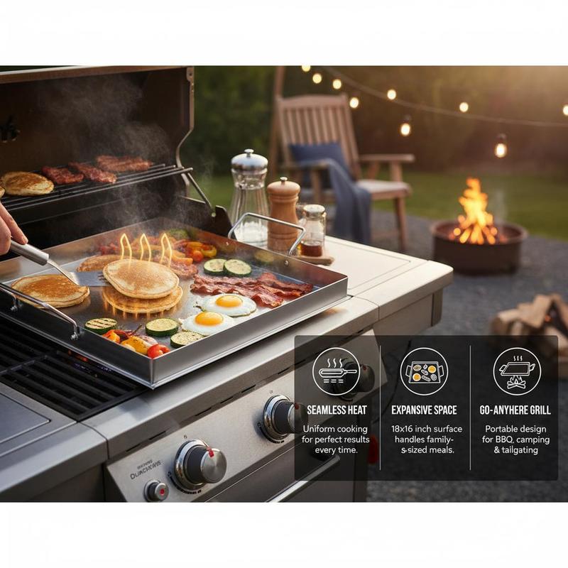 Universal Flat Top Griddle 18x - Camping Cooking Top ulasan dan harga
