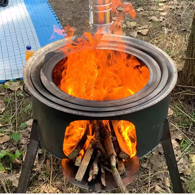 63cm Portable Detachable Outdo - Camping Cooking Hot Plate ulasan dan harga