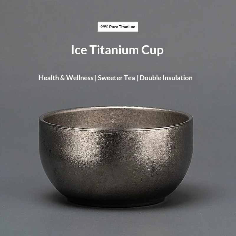 Titanium High-End Small Tea Bo - Camping Cooking Bowl ulasan dan harga