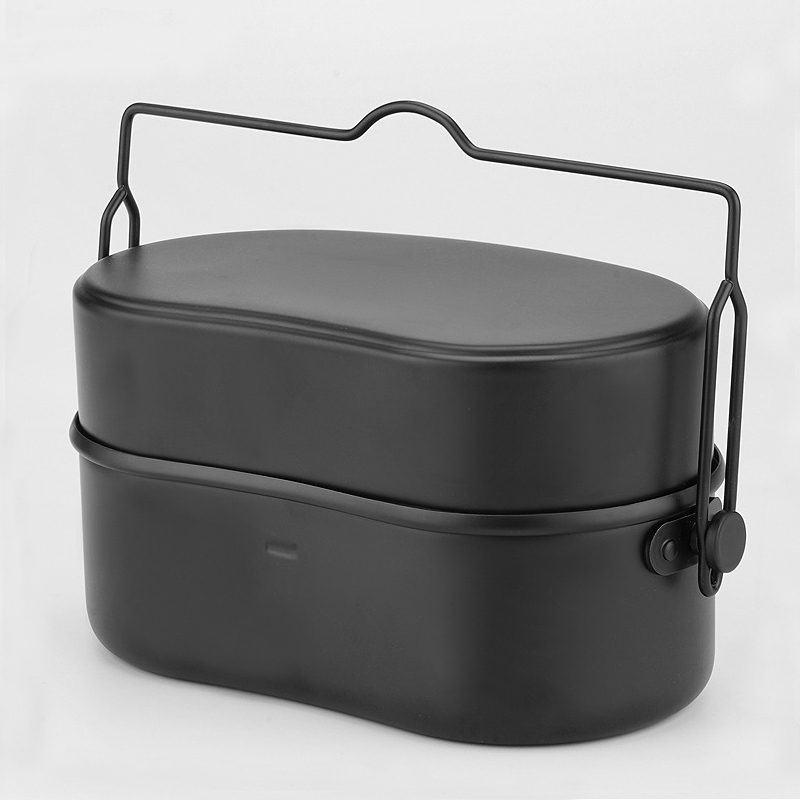 Aluminum Lunch Box Cookware Ou - Camping Cooking Kit Box ulasan dan harga