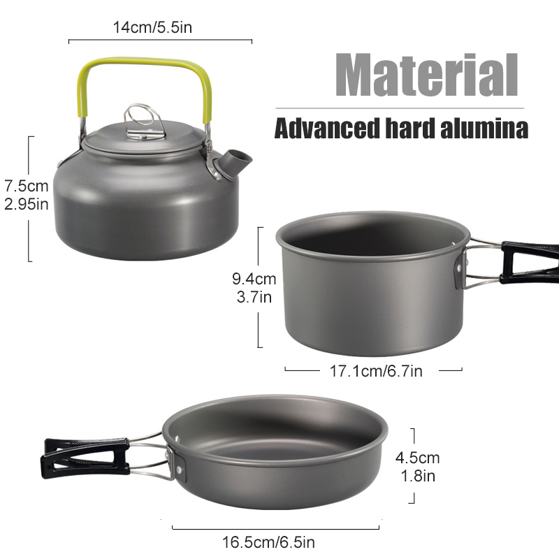 WESTTUNE Camping Cookware Kit  - Camping Outdoor Cooking Equipment ulasan dan harga
