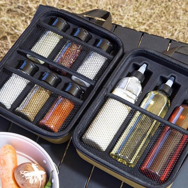 Camping Seasoning Bottle Set f - Camping Cooking Kit Box ulasan dan harga