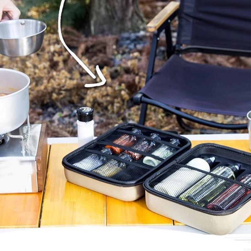 Camping Seasoning Bottle Set f - Camping Cooking Kit Box ulasan dan harga