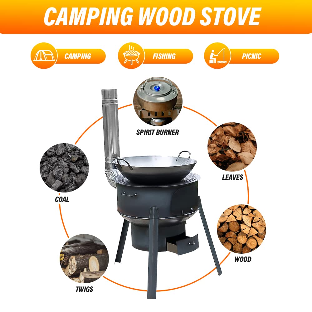 58cm Portable Detachable Outdo - Camping Cooking Hot Plate ulasan dan harga