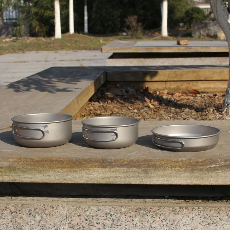Keith 3PCS Titanium Cookware P - Camping Outdoor Cooking Equipment ulasan dan harga