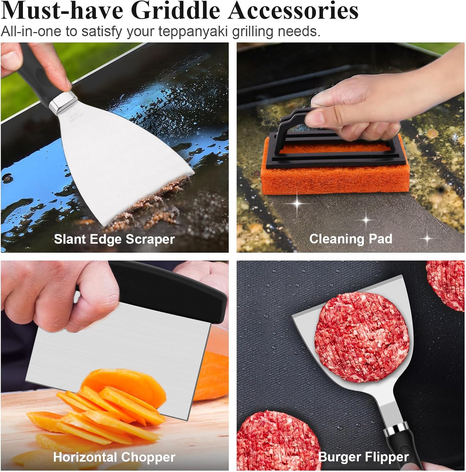 27Pcs Flat Top Griddle Accesso - Camping Cooking Top ulasan dan harga