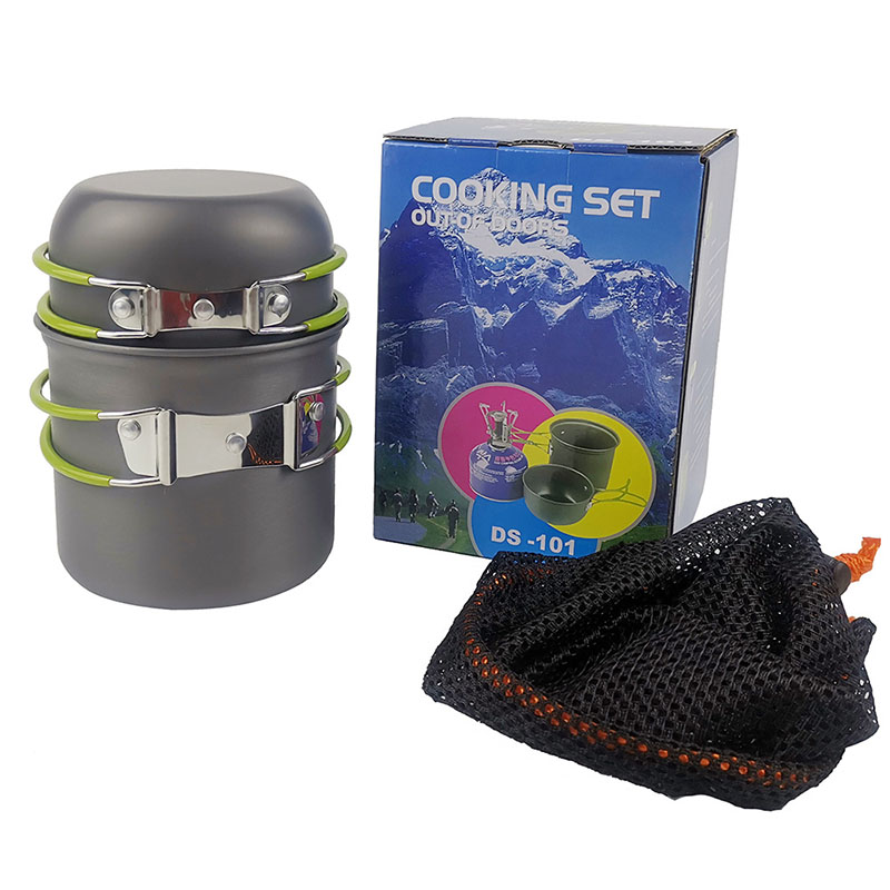 Camping Cookware Kit with Stov - Camping Cooking Kit Box ulasan dan harga