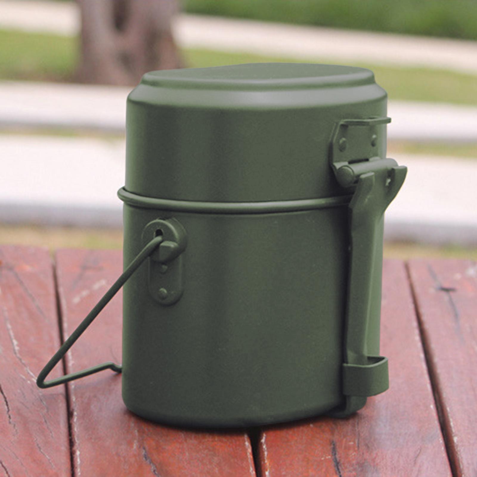 3Pcs/Set Lunch Box Aluminum Po - Camping Cooking Kit Box ulasan dan harga