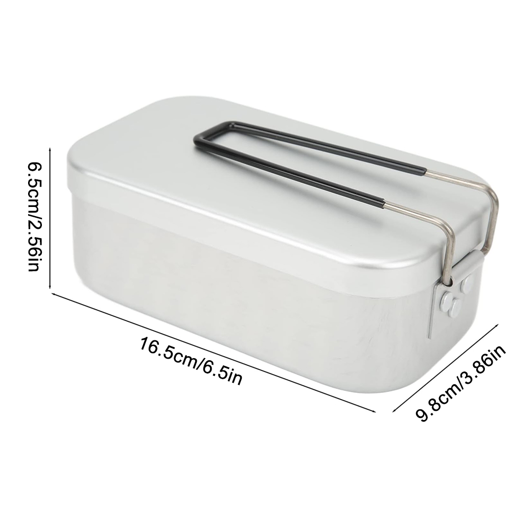 800ML Aluminum Lunch Boxes Out - Camping Cooking Kit Box ulasan dan harga