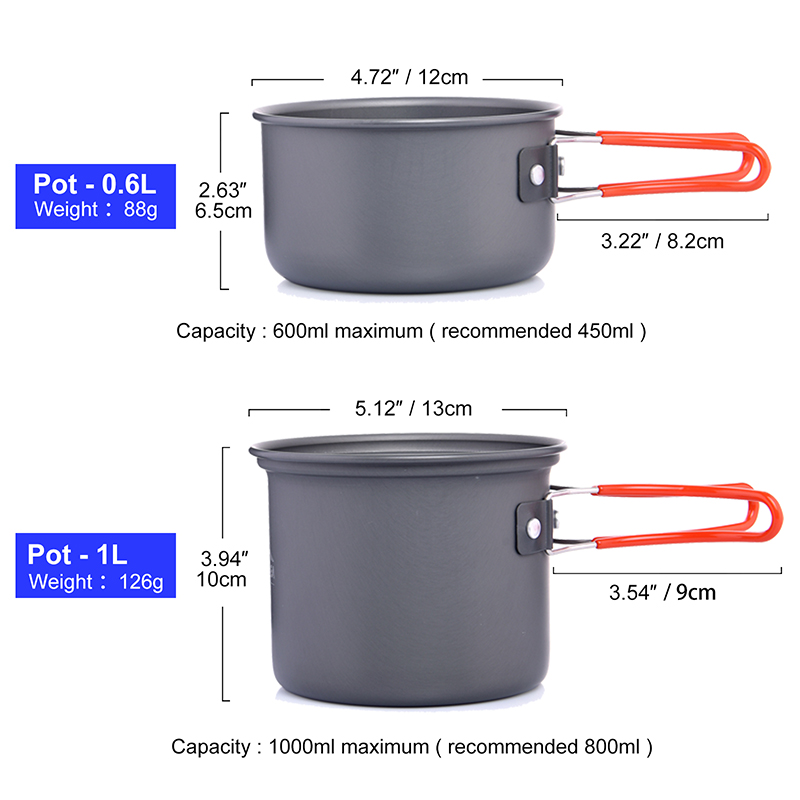 Widesea Camping Cookware Set O - Camping Outdoor Cooking Equipment ulasan dan harga