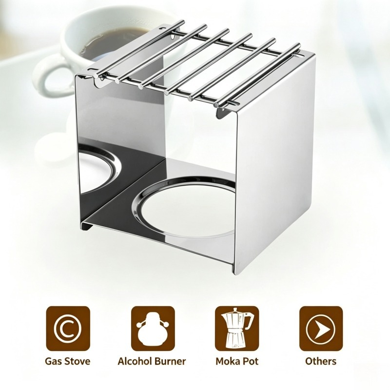 Stainless Steel Square Coffee  - Camping Outdoor Cooking Equipment ulasan dan harga