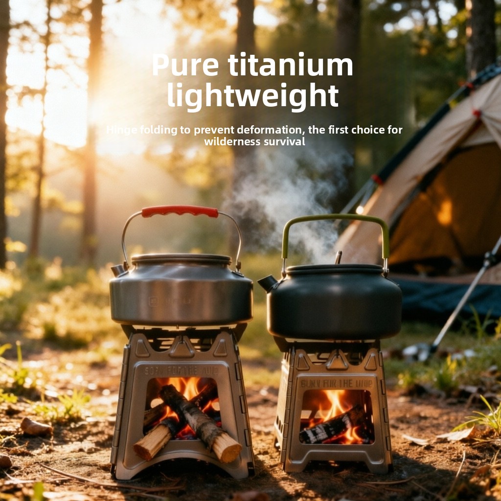 TiForge Compact Folding Titani - Camping Outdoor Cooking Equipment ulasan dan harga