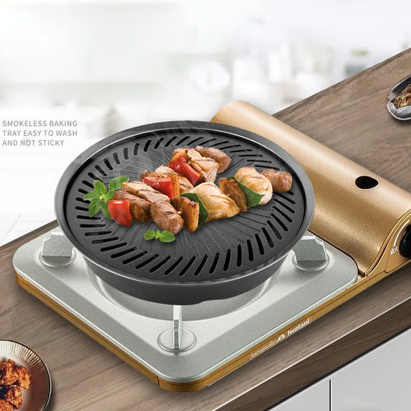 Korean Non-stick Barbecue Tray - Camping Cooking Top ulasan dan harga