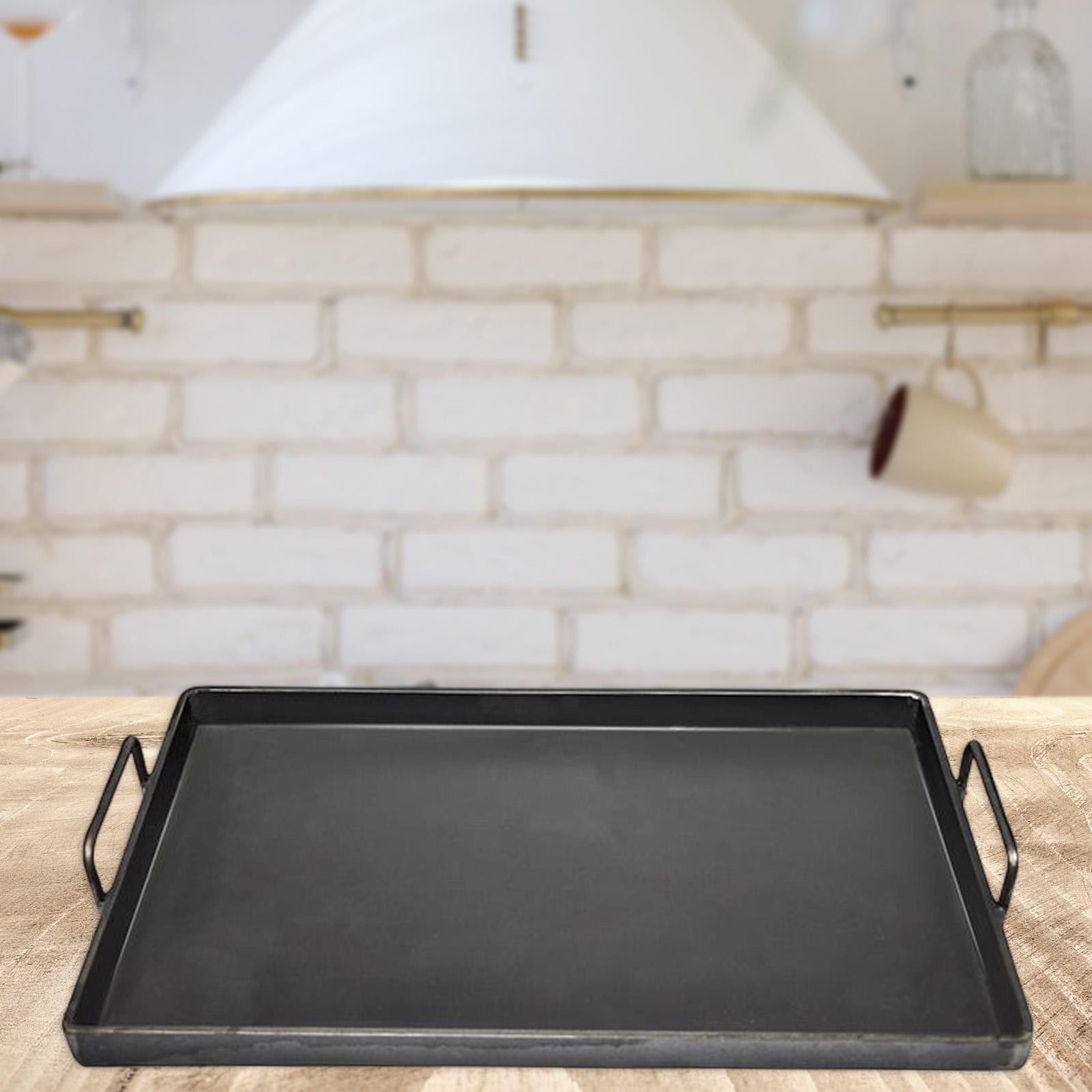 1 Pc Cast Iron Cooking Griddle - Camping Cooking Top ulasan dan harga
