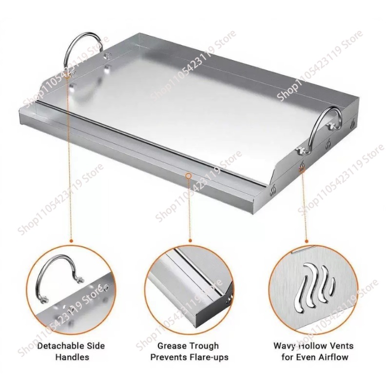 Stainless Steel Griddle BBQ To - Camping Cooking Top ulasan dan harga