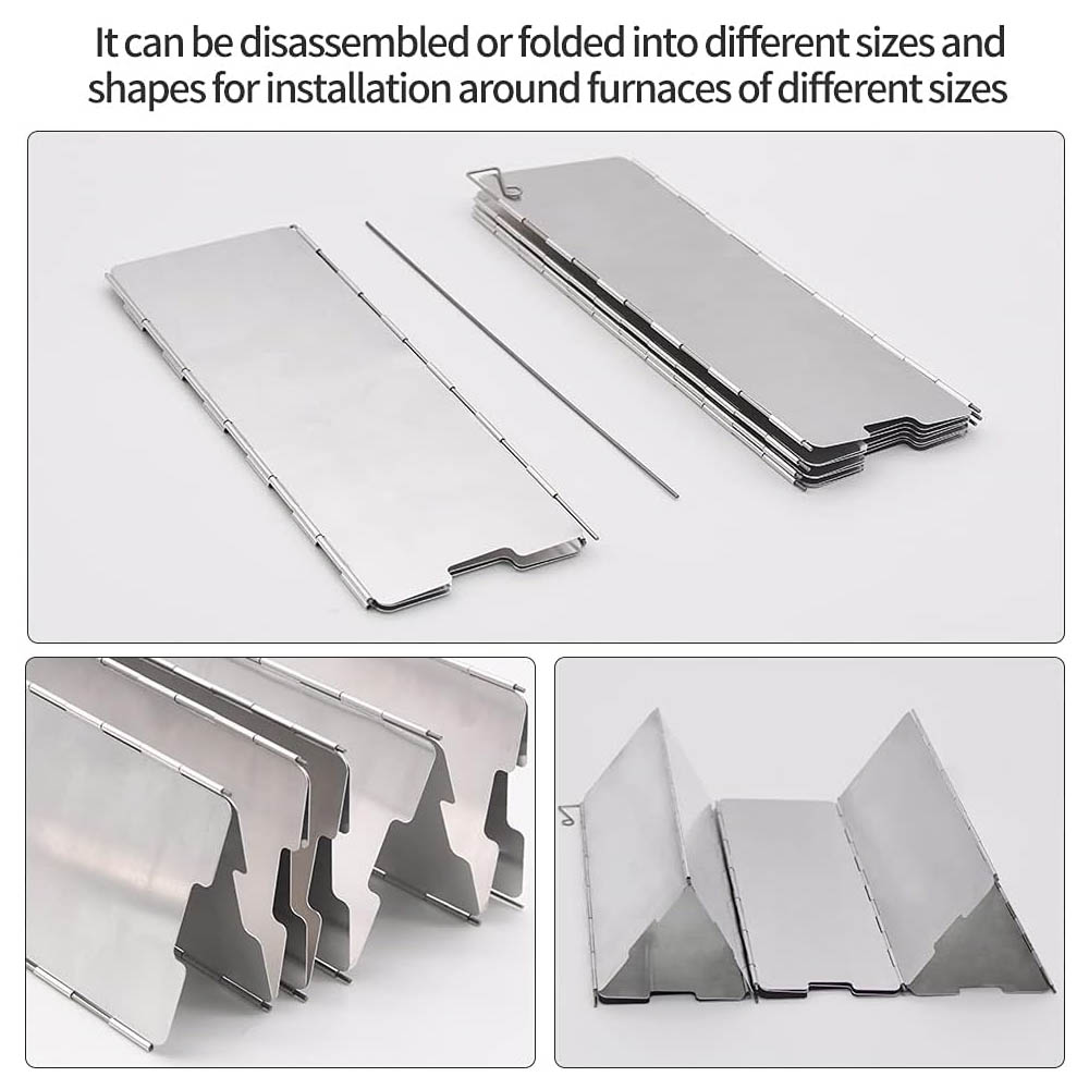 8 Plates Aluminum Windscreen S - Camping Cooking No Gas ulasan dan harga