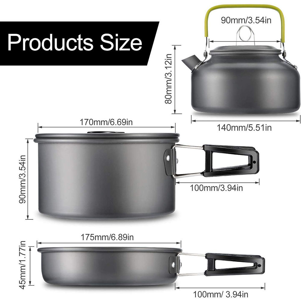 Outdoor Camping Cookware Set M - Camping Outdoor Cooking Equipment ulasan dan harga
