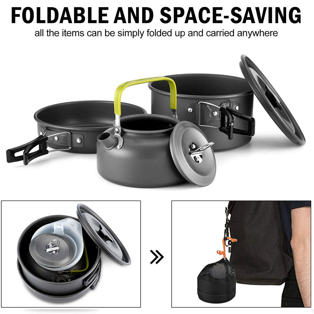 Outdoor Camping Cookware Set M - Camping Outdoor Cooking Equipment ulasan dan harga