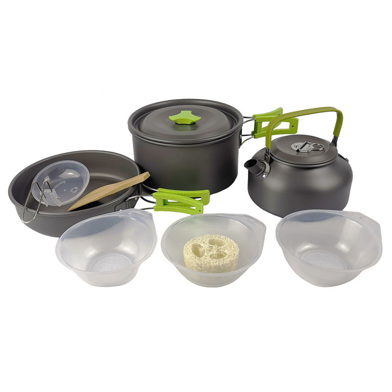 Outdoor Camping Cookware Kit A - Camping Cooking Kit Box ulasan dan harga