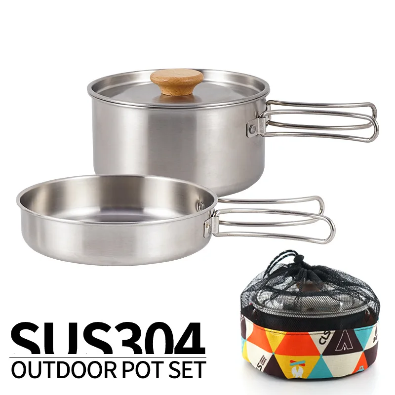 Outdoor Folding Cookware Set S - Camping Cooking Kit Box ulasan dan harga