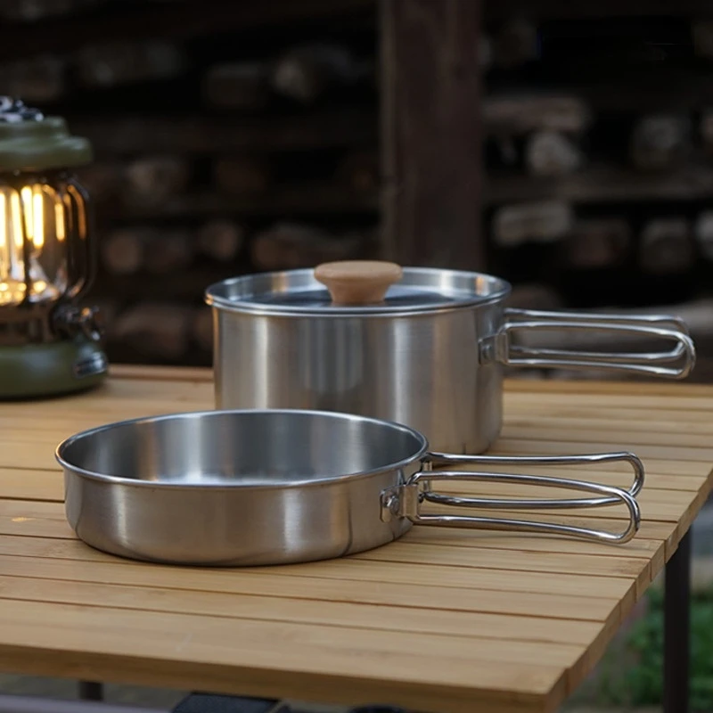 Outdoor Folding Cookware Set S - Camping Cooking Kit Box ulasan dan harga