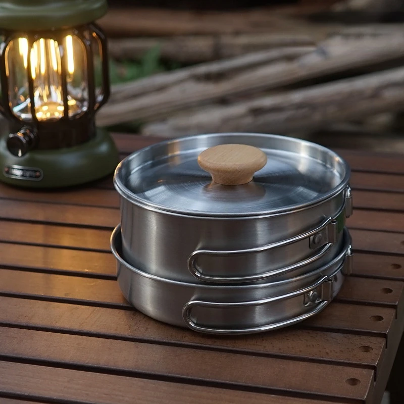 Outdoor Folding Cookware Set S - Camping Cooking Kit Box ulasan dan harga