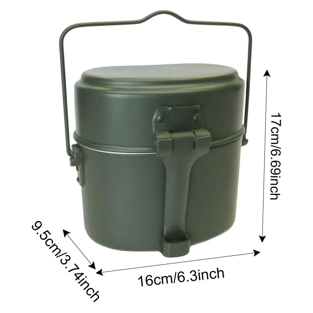 Camping Mess Tin Kit Thick Alu - Camping Cooking Kit Box ulasan dan harga