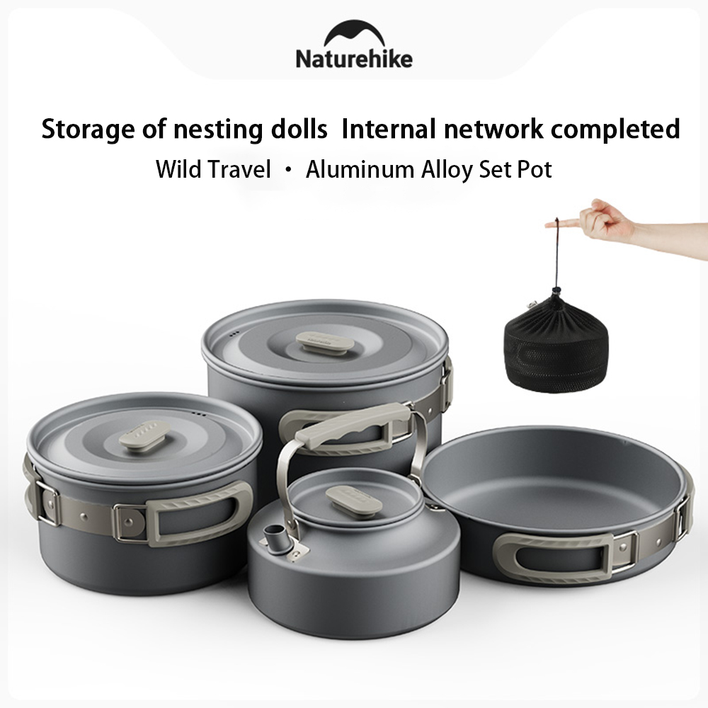 Naturehike Outdoor Pot Set,Cam - Camping Outdoor Cooking Equipment ulasan dan harga